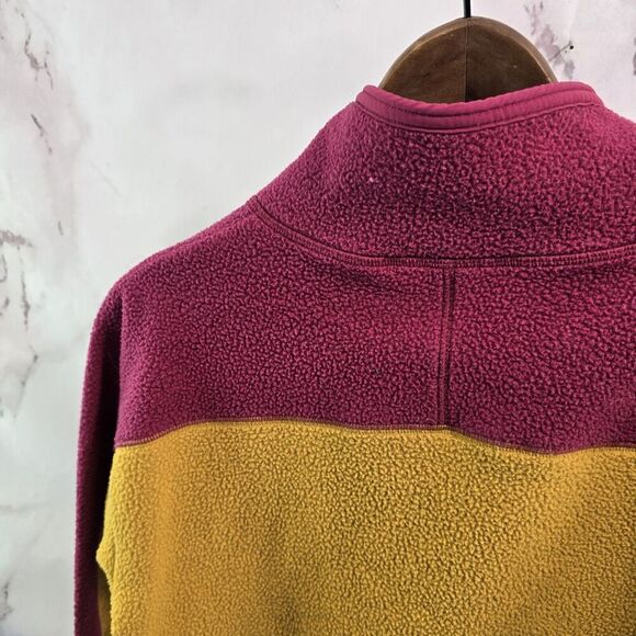 Cotopaxi Pullover Womens Small Yellow Pink Quarter Zip Abrazo Fleece Raspberry - Picture 7 of 11